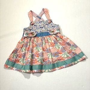 Matilda Jane Parasol Umbrellas Knot Top Happy and Free‎ Collection Girls Size 8